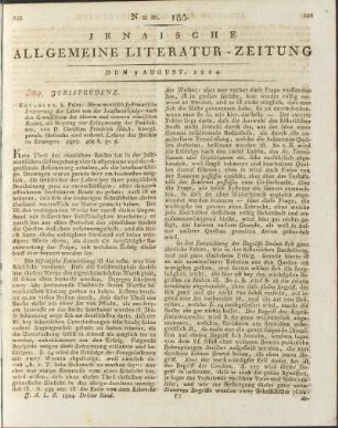 Num. 185. Den 3. Aug. 1804