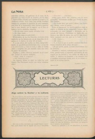 Lecturas - Algo sobre la Kultur y la cultura