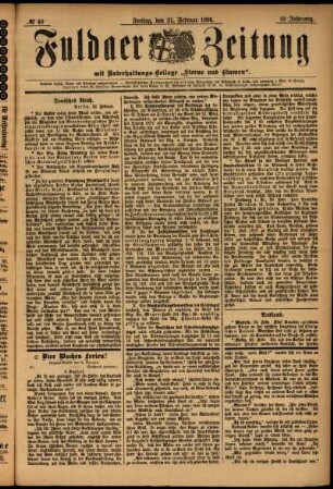 Ausgabe vom Freitag, den 21. Februar 1896.