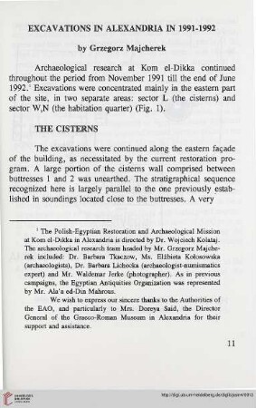 4: Excavations in Alexandria in 1991-92