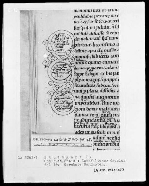 Orosius, Historiarum libri septem adversos paganos — Gerahmte Randnoten, Folio 18verso