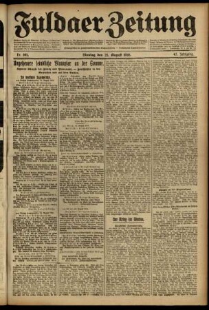 Ausgabe vom Montag, den 21. August 1916.