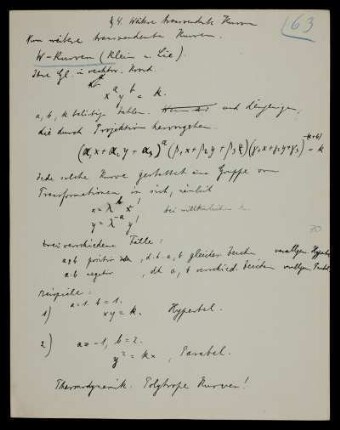 § 4. Weitere transcendente Kurven (W-Kurven).