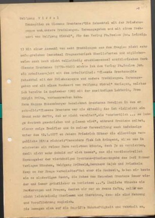 [W218b]: Konzeption zu Clemens Brentano: "Die Schachtel mit der Friedenspuppe und andere Erzählungen" : Hrsg. und mit einem Nachwort von Wolfgang Widdel, für den Verlag Philipp Reclam jun. Leipzig