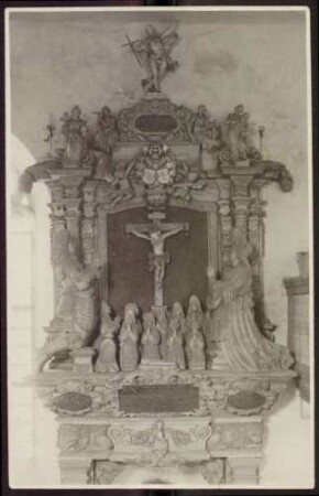 Aufnahmen der Grabdenkmäler von Susanna Gräfin von Tierstein, Schenk Erasmus, Schenk Friedrich und Schenk Vollrath (4 St., Geschenk von Fräulein Hanna Rentschler)