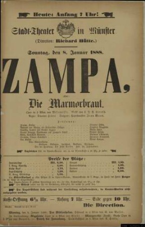 Zampa, oder: Die Marmorbraut