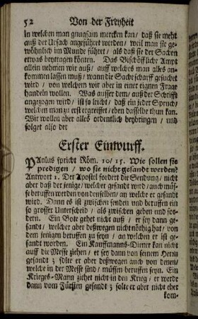 Erster Einwurff. - Achter Einwurff.