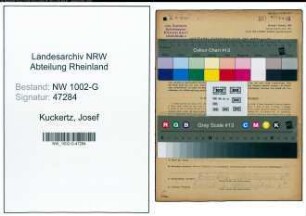 Entnazifizierung Josef Kuckertz, geb. 13.10.1884 (Schuhmacher)