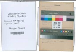 Entnazifizierung Richard Boegge , geb. 17.09.1889 (Bahnrat)