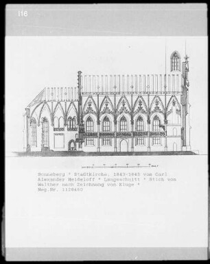 Sonneberg, Evangelische Stadtkirche Sankt Peter: Längsschnitt