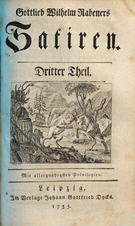 Gottlieb Wilhelm Rabeners. Satiren, 3