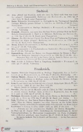 Frankreich (Nr. 444 - 463)