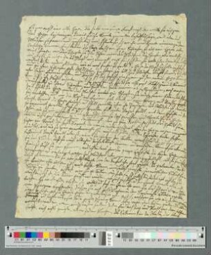 Brief an Ludowine [von Haxthausen in Bökendorf, Entwurf