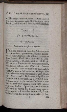 Caput II. de poenitentia.