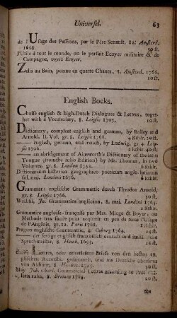 English Bocks.