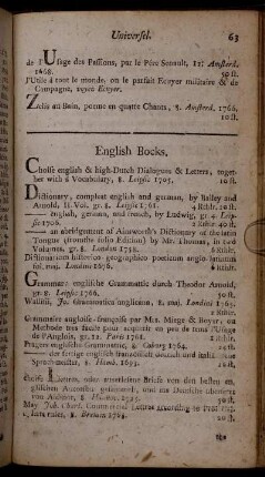 English Bocks.