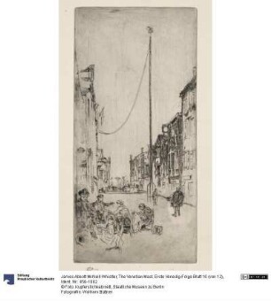 The Venetian Mast. Erste Venedig-Folge Blatt 10 (von 12)