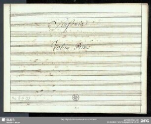 Symphonies - Mus.2-N-9,4 : orch - C