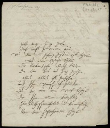 Brief von Anna Luise Karsch an Elisabeth Raspe
