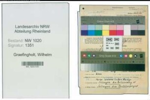 Entnazifizierung Wilhelm Graefingholt , geb. 22.09.1897 (Arbeiter)