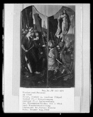 Altar mit Kreuztragung, Kreuzabnahme und Auferstehung
