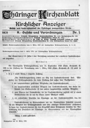 Nr. 2 : 16. März 1931