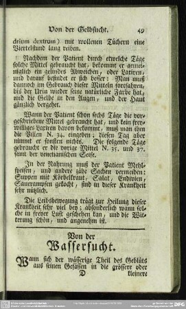 Von der Wassersucht