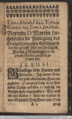 [Lob und Preiß des Heiligen Beicht-Stuhls]