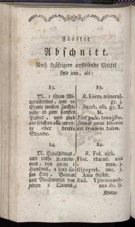 Fünfter Abschnitt. Noch kräftigere auflösende Mittel sind jene, als:
