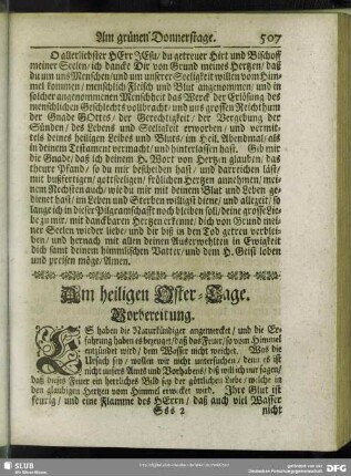 Am heiligen Oster-Tage