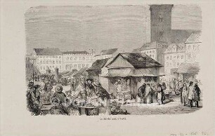 Holzstich "Le Marché neuf, à Berlin"
