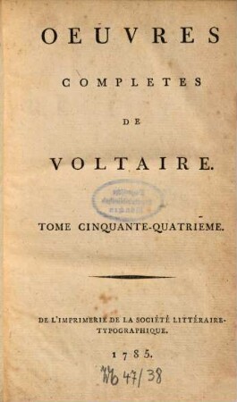 Oeuvres complètes, 54