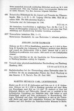 Marten Heinrich Carl Lichtenstein.
