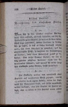 Eilftes Kapitel. Berechnung des einfachen Zinses.