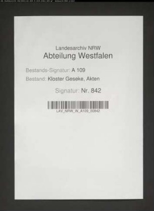 Rechnung des Kammeramtes.
