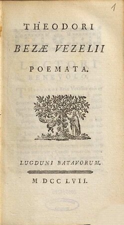 Theodori Bezae Vezelii Poemata