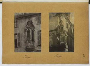 Erker, Troyes: Ansichten (aus: Skizzen- und Fotoalbum 10)
