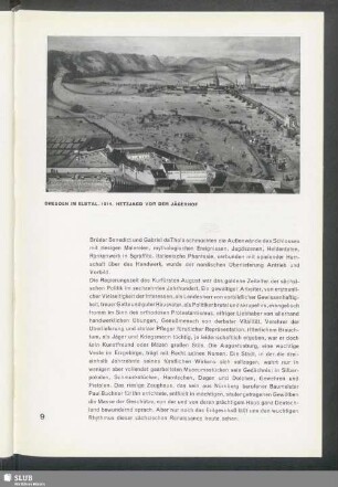 Dresden im Elbtal. 1814. Hetzjagd vor dem Jägerhof