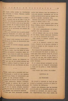 Capítulo VI - La traición