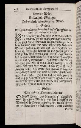 478-503, Zweyter Absatz. I. Gebett - XII. Gebett