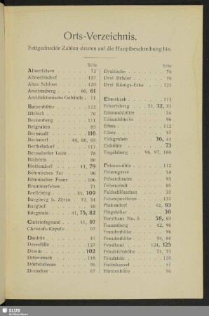Orts-Verzeichnis