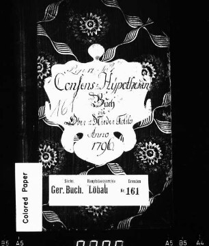 Konsens- und Hypothekenbuch