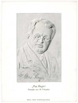 Fotografie Max Reger (Plakette)
