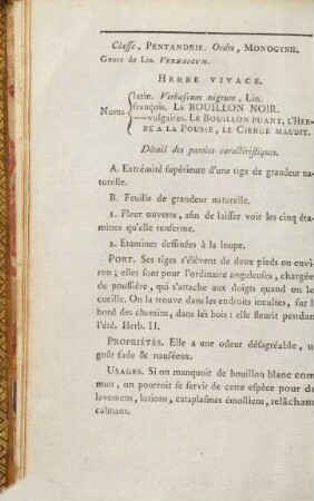 Flora Parisiensis ou descriptions et figures des plantes qui croissent aux environs de Paris : avec les différens noms, classes, ordres et genres qui leur conviennent, ranges suivant la méthode sexuelle de M. Linné leurs parties caractéristiques, ports, proprietés, vertus et doses d'usage en médecine, suivant les demonstrations de botanique qui se sont au jardin du roy. 2