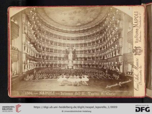 1594 - Napoli - Interno del R. Teatro S. Carlo