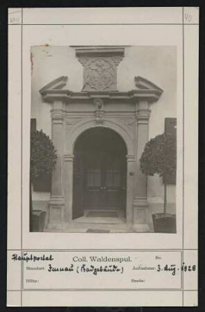 Hauptportal Standort: Imnau (Badgebäude)
