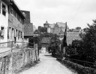 Blick zur Burg Mildenstein