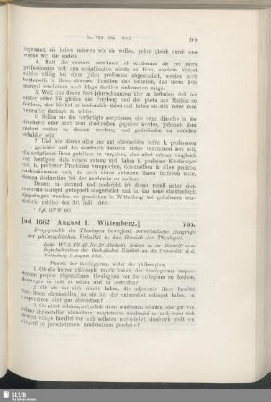 755. [ad 1662, August 1. Wittenberg]