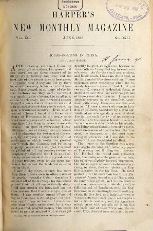 Harper's new monthly magazine. 91 = 541 - 546. 1895