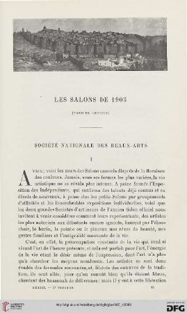 3. Pér. 33.1905: Les salons de 1905, 1, Société nationale des Beaux-Arts